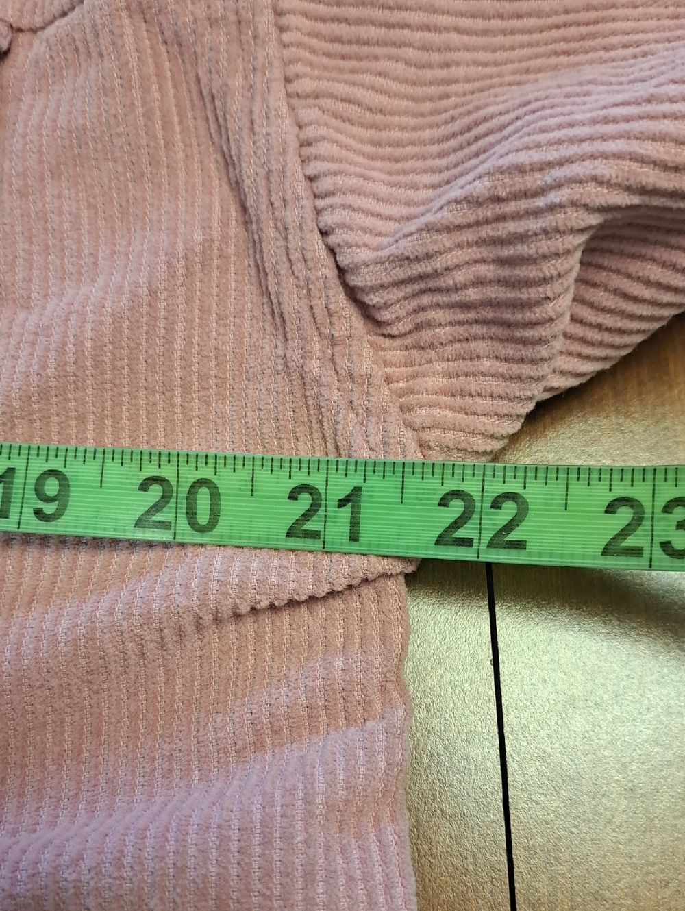 Women's Corduroy Snap Jacket - Dusty Rose S Ptp 21" - Picture 7 of 7